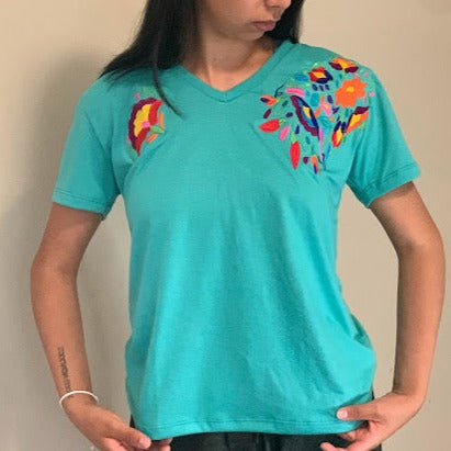 Turquoise Handmade T-Shirts