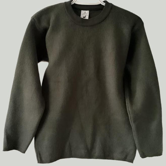 Alpaca Unisex Sweater Army Green