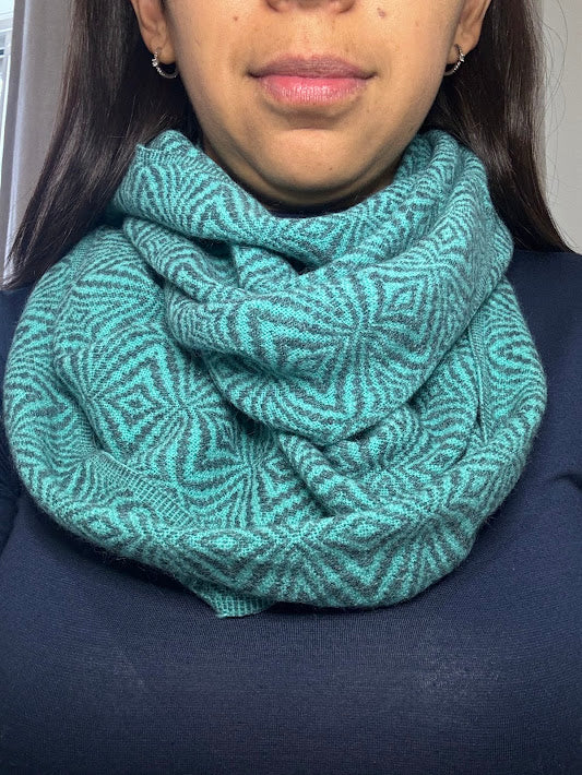 Alpaca Infinity Scarf Cyan